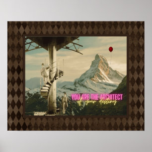 Architekt Ihres Schicksals Surrealer Collage Poster