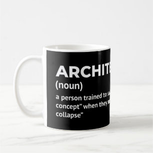 Architekt Job Definition Kaffee Cup Kaffeetasse