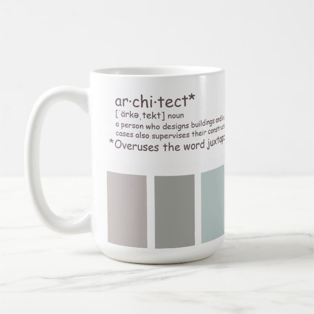 Architekt. Kaffeetasse (Links)