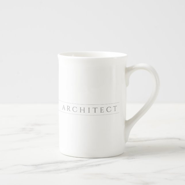 ARCHITEKT Knochen China Tasse / Grau (Rechts)