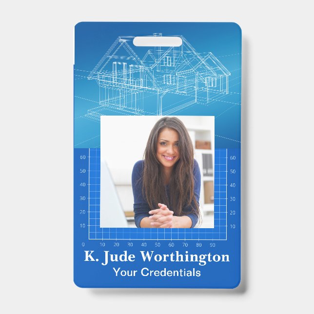 Architekt Lanyard Abzeichen - Siehe Zurück Ausweis (Vorderseite)