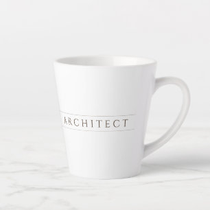 ARCHITEKT Latte-Mug / Sepia Milchtasse