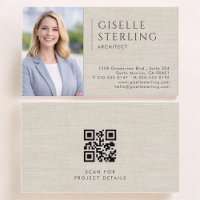 Architekt Leinen Foto QR Code