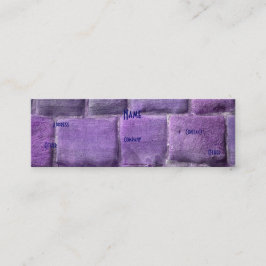 Architekt Lila Blue Sandstone I Mini Visitenkarte