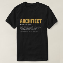 ARCHITEKT lustige Definition mit gelber Farbe T-Shirt