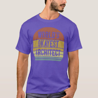Architekt Okay der Welt 70er Jahre Retrolook T-Shirt