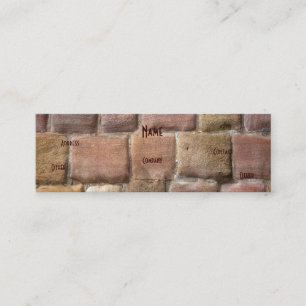 Architekt Sandstone Blue Mini Visitenkarte