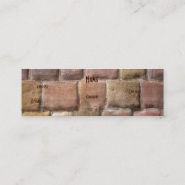 Architekt Sandstone Mini Visitenkarte