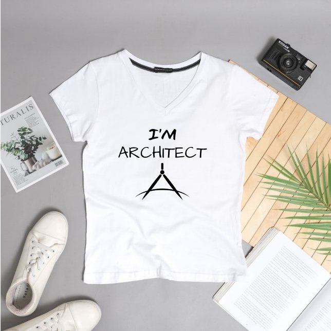 Architekt TShirt, Architect Student T-Shirt ("Architects: We build dreams.")