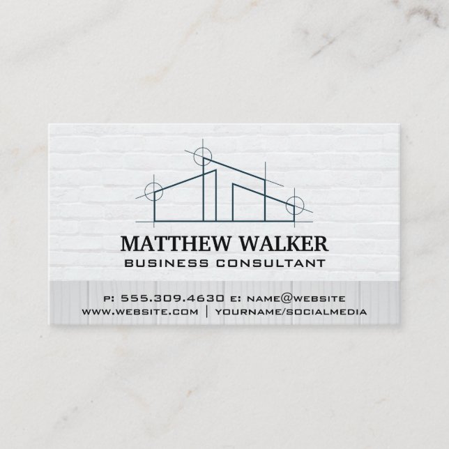 Architekt | Zuhause Repair Services Business Card Visitenkarte (Vorderseite)