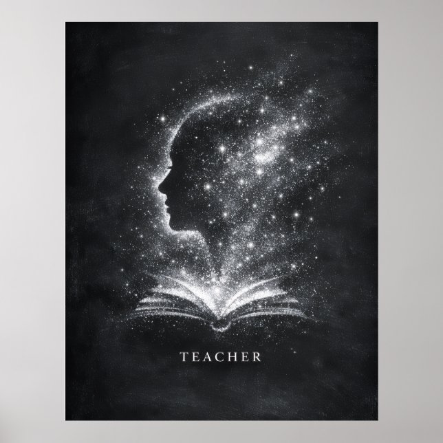 Architekt zukünftiger Köpfe Lehrer Kunst Poster (Vorne)