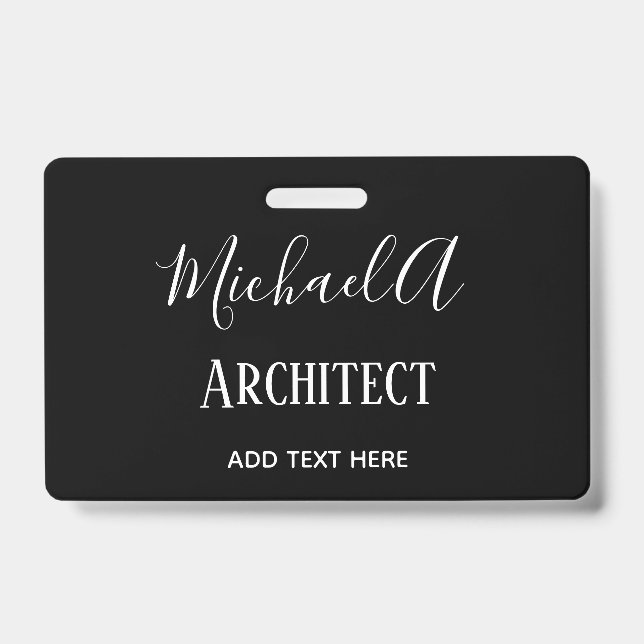 ARCHITEKTE Personalisierte Geschenke Klassisch Sch Ausweis (Vorderseite)