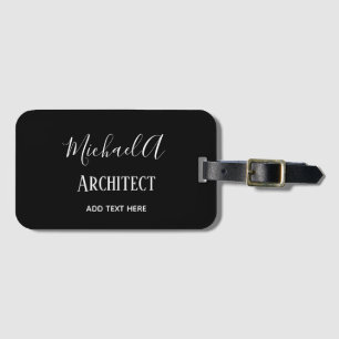 ARCHITEKTE Personalisierte Geschenke Klassisch Sch Gepäckanhänger