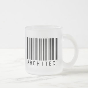 Architekten-Barcode Mattglastasse