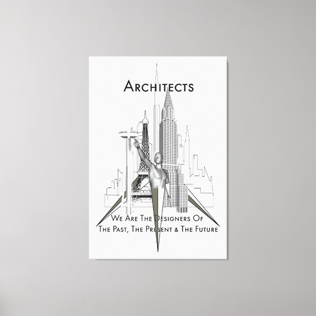 Architekten Canvas Print Leinwanddruck (Vorderseite)