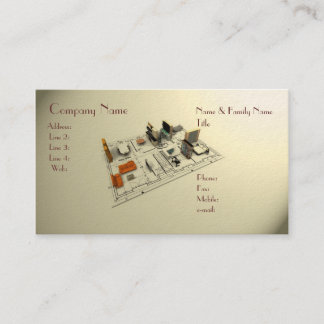 Architekten-Innenraum Visitenkarte