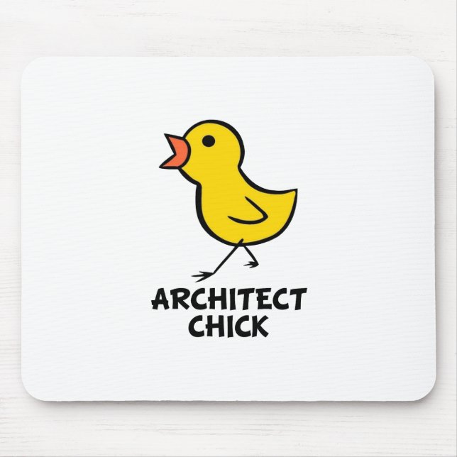 Architekten-Küken Mousepad (Vorne)