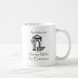 Architekten machen immer einen Eingang Kaffeetasse