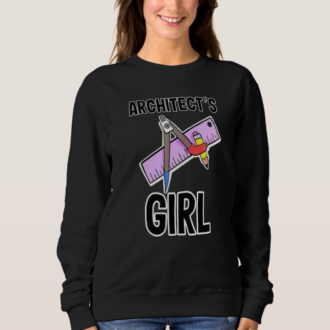 Architekten-Mädchen-Architekten Vater und Mutter p Sweatshirt (Vorderseite)