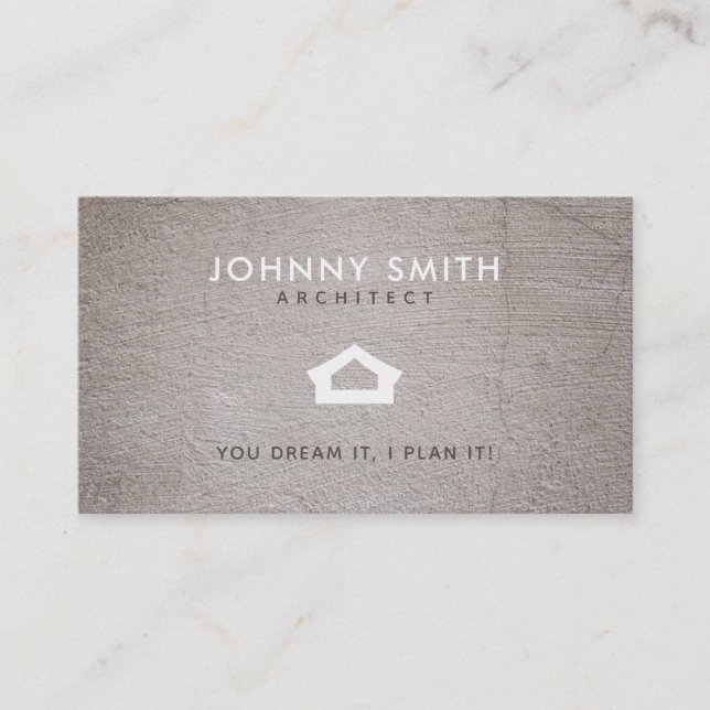 Architekten-Slogan-Visitenkarten Visitenkarte (Vorderseite)