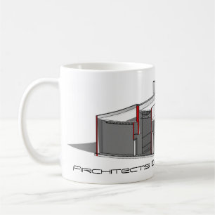 Architekten tun es mit der Modell-Tasse Tasse