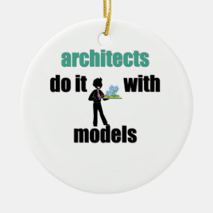 Architekten tun es mit Modellen Keramik Ornament