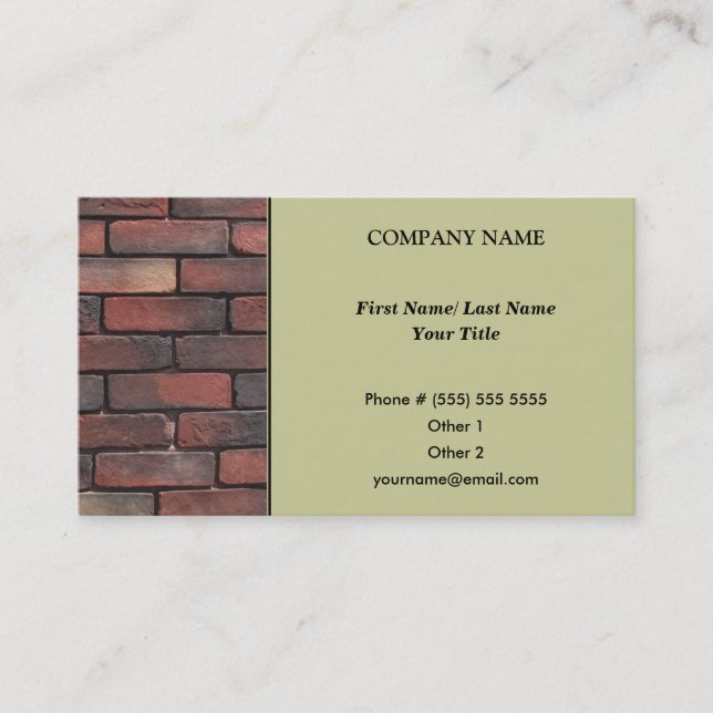 Architekten-Visitenkarte Visitenkarte (Vorderseite)