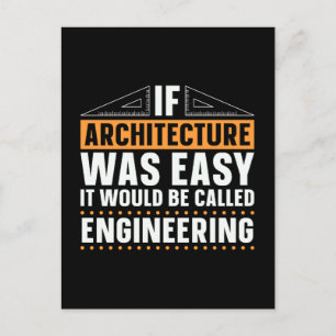 Architekten, wenn Architektur einfach war Feiertagspostkarte