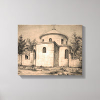 Architektonisch antike orthodoxe Kirchenruinen Zei