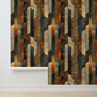 Architektonisch-vertikale Gestalt Vintager Stil Tapete