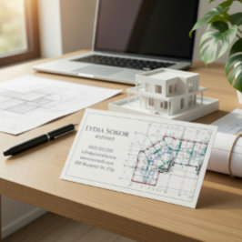 Architektonisch Zeichnend Visitenkarte