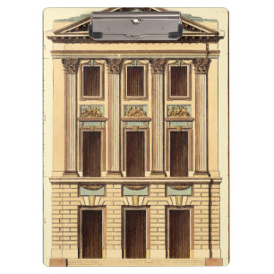 Architektonische Fassade von Jean Deneufforge Klemmbrett