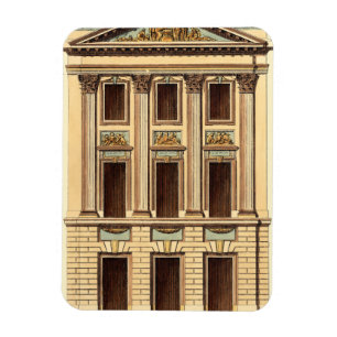 Architektonische Fassade von Jean Deneufforge Magnet