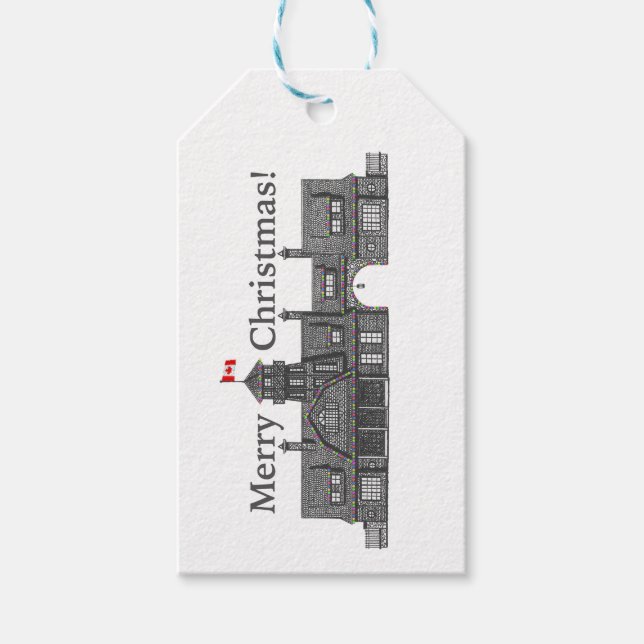Architektonische Gift-Tags Geschenkanhänger (Vorderseite)