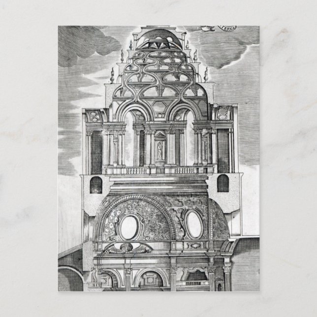 architektonische Illustration Postkarte (Vorderseite)