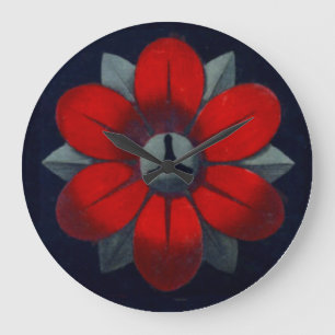 Architektonische Rosette Nr. 3 Große Wanduhr