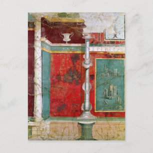 Architektonisches Detail mit Landschaft Postkarte