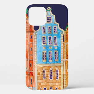 Architektonisches nahtloses Rahmenmuster auf dunkl Case-Mate iPhone Hülle