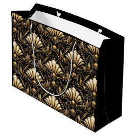 Architektur Art Deco | Schwarze Luxus-Geschenktasc Große Geschenktüte