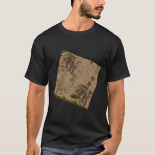 Architektur auf einem Vintage-Hintergrund T-Shirt