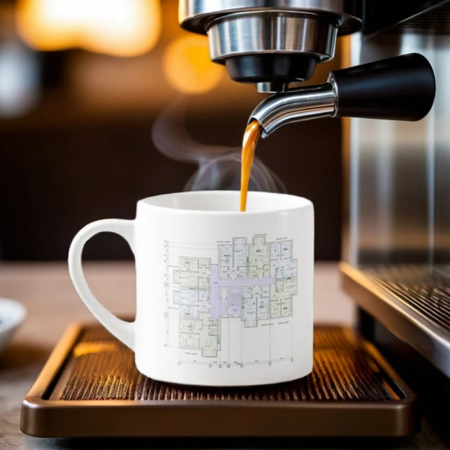 Architektur-Blueprint  Espressotasse (Von Creator hochgeladen)