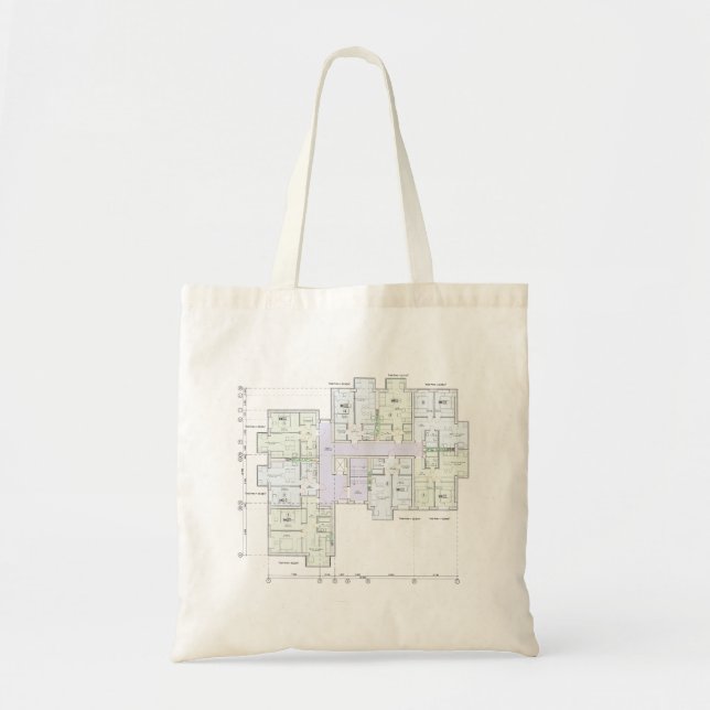 Architektur-Blueprint-Tragetasche  Tragetasche (Vorne)