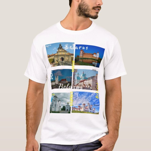 Architektur der Burg Weißrussland Minsk Grodno Mir T-Shirt (Vorderseite)