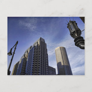 Architektur der Innenstadt Boston Postkarte