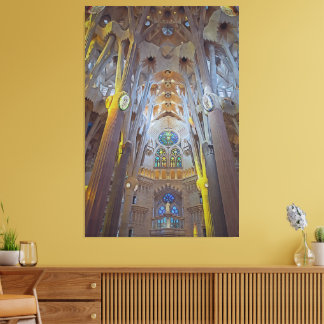 Architektur der Kathedrale der Sagrada Familia Leinwanddruck
