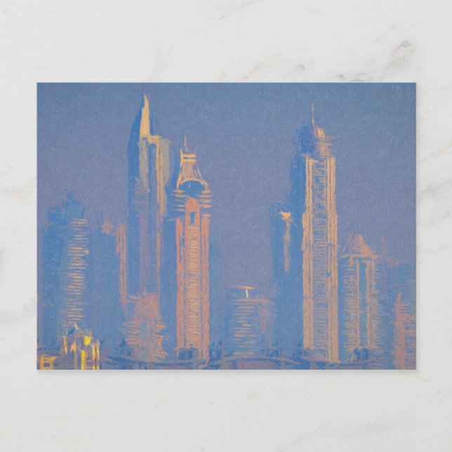 Architektur der Kunst von Dubai Postkarte (Vorderseite)