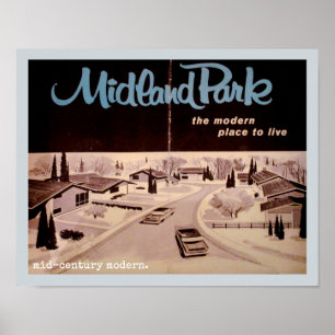 Architektur der Mitte des 20. Jahrhunderts Poster