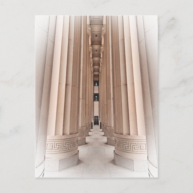 Architektur der Säulen Postkarte (Vorderseite)