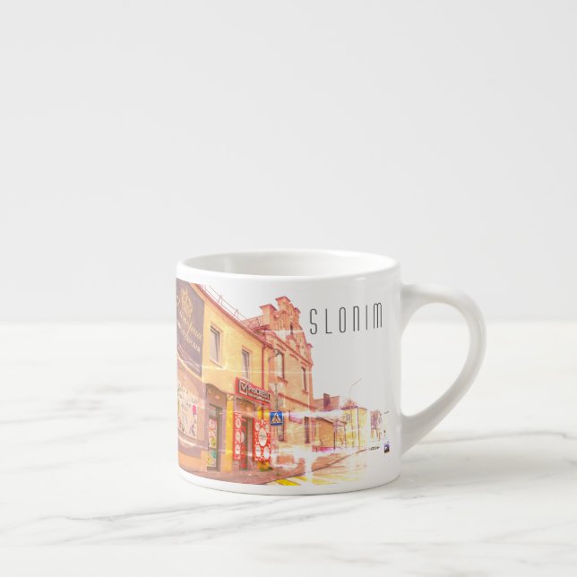 Architektur der Stadt Belarus Slonim Espressotasse (Rechts)