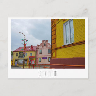 Architektur der Stadt Belarus Slonim Postkarte